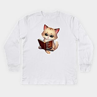 Don't bother me - Cute cat Kids Long Sleeve T-Shirt